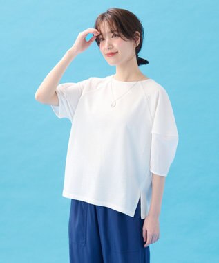 ANY L 【洗濯機可】サッカーランタンスリーブプルオーバー オフ