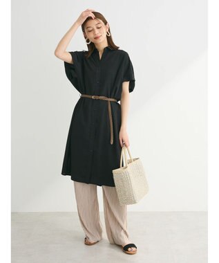 Green Parks ・ＳＵＧＡＲ　ＳＰＯＯＮ＜ＣＯＯＬ＞プリーツカットパンツ Gray Beige