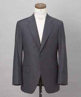GOTAIRIKU 【Loro Piana Fabric】365 通年スーツ(グレー×ストライプ) グレー系1