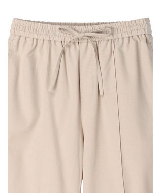 Green Parks 綿麻混イージーワイドパンツ Light Beige