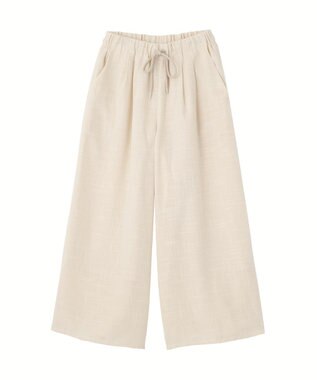 CRAFT STANDARD BOUTIQUE リネンライクワイドイージーパンツ Ivory