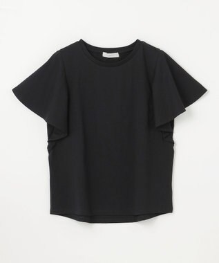 ANY L 【洗濯機可/接触冷感/UVケア】ソロナフリルスリーブプルオーバー ブラック