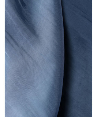 earth music&ecology サテンティアードワンピース Blue