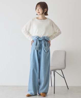 AMERICAN HOLIC シアーカラープルオーバー Off White