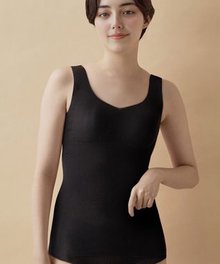 WACOAL ブラトップ [GOCOCi/ワコール] カップ付き キャミソール インナー まるでつけていないような着ごこち 綿混 立体的なバストシルエット レディース UGG251 /ワコール ブラック