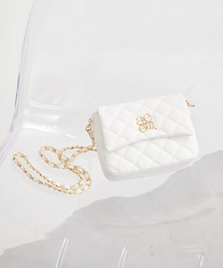 earth music&ecology エンブレムロゴチェーンショルダーバッグ