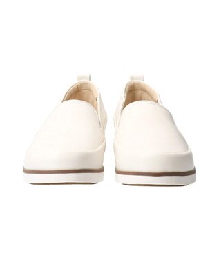 INTER-CHAUSSURES 【BUSSOLA】レザースリッポンスニーカー アイボリー