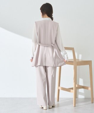 earth music&ecology ショルダータックジレ Beige