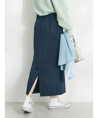 CRAFT STANDARD BOUTIQUE ジョーゼットタイトスカート Navy