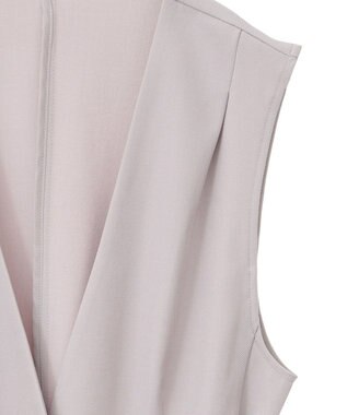 earth music&ecology ショルダータックジレ Beige