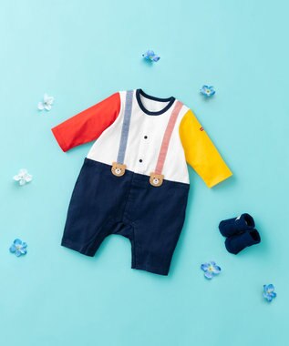 MIKI HOUSE HOT BISCUITS カバーオール＆ソックスギフトセット【BOX付き】