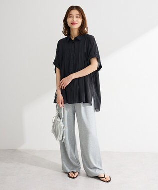 Green Parks タック入りオーバーサイズシャツ Off White