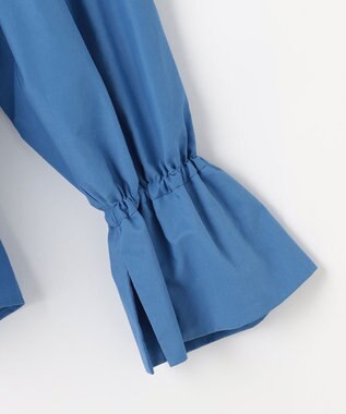 #Newans 【ANSWER for 骨格ナチュラル】ギャザーショルダーシャツ ブルー系