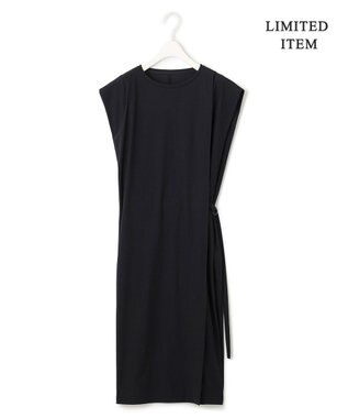 ICB 【接触冷感・UVカット・速乾・洗える】マットスキューバ ストレートワンピース ブラック系