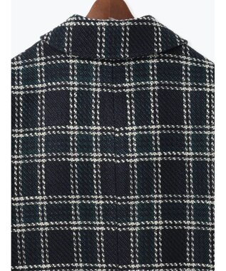 Te chichi ロービングチェックミドルコート《2025winter catalog item》 ネイビー