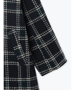 Te chichi ロービングチェックミドルコート《2025winter catalog item》 ネイビー