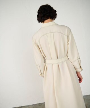 GRACE CONTINENTAL 配色ステッチワークシャツワンピース キナリ