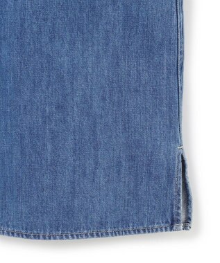 ICB 【WEB限定・洗える】コットンソフトデニム ジャケット ブルー系