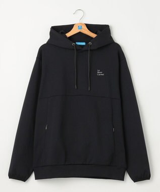 SHARE PARK MENS 【UVカット・吸水速乾・ストレッチ・軽量・アンチピリング 】ダンボールフードパーカー（L・XLサイズ） ブラック系