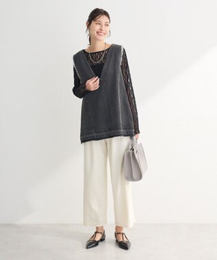 Green Parks ２ｗａｙデニムベスト Black