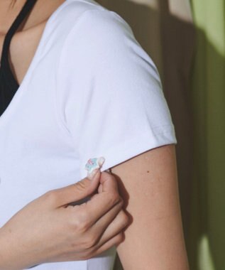 WEGO メタルパッチレイヤードピチTOP ホワイト