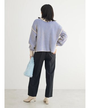 Green Parks ２ｗａｙ前後ニットプルオーバー Blue