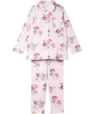 Wing パジャマ 綿100%(本体肌側) あったか 3Lまで対応 大きいサイズ 長袖 長ズボン 冬 レディース EP6023 ウイング／ワコール