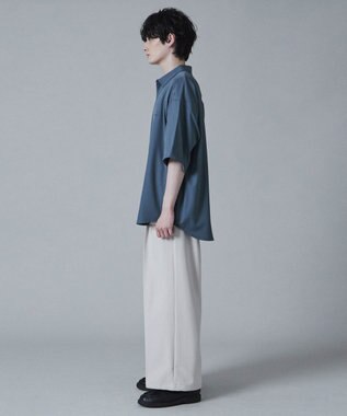 WEGO アムンゼンワンポイントBIGシャツ（S） サックス