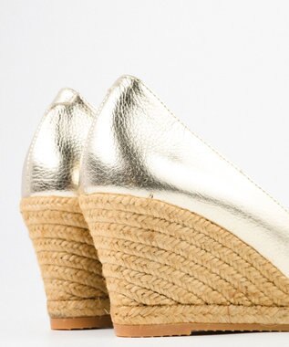 gaimo 【GAIMO/ガイモ】ポインテッドエスパドリーユパンプス/TEVA-RS シャンパンゴールド