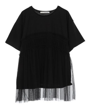 Green Parks ・ＥＬＥＮＣＡＲＥ　ＤＵＥ　チュールドッキングＴＥＥ Gray Mixture