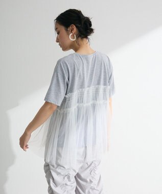 Green Parks ・ＥＬＥＮＣＡＲＥ　ＤＵＥ　チュールドッキングＴＥＥ Gray Mixture