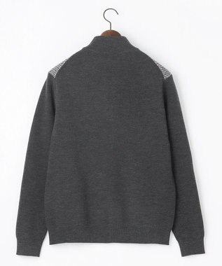 JOSEPH ABBOUD 【軽量/イージーケア】 KARL KARLジップ ニット ブルゾン グレー系