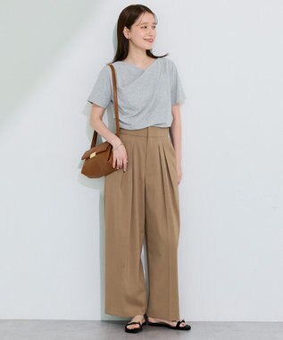 Green Parks フラップミニショルダーバッグ Camel
