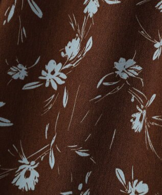 earth music&ecology フラワーリラックスパンツ Brown
