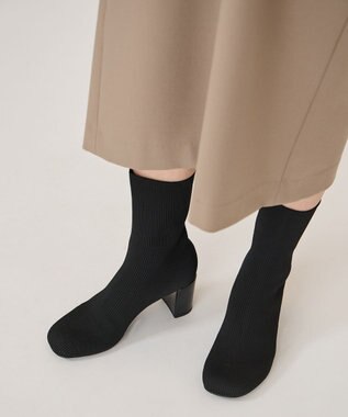 steppi 【防水 / 洗える】オブリークトゥ ブーツ ブラック