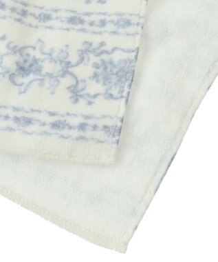 Maison de FLEUR トワルドジュイ調プリントタオルハンカチ Grayish Blue