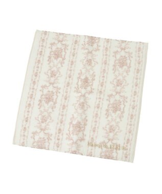 Maison de FLEUR トワルドジュイ調プリントタオルハンカチ Grayish Pink