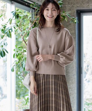 Tiaclasse 【安田美沙子さん着用】チェックプリーツスカート イエロー