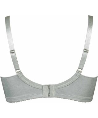 WACOAL 【小さく見せるブラ】 シンプル ブラジャー 着やせ効果 コンパクトにメイク バストの突出をおさえる 背中の段差を軽減 大きいサイズ レディース BRB452 /ワコール グレー