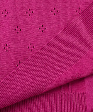 TOCCA 【洗える！】TINY ROSE KNIT カーディガン ピンク系