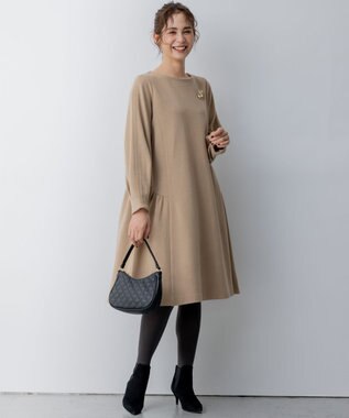 組曲 【WEB限定】ティアードリトルワンピース ベージュ系