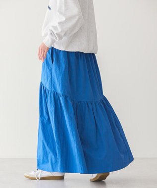 AMERICAN HOLIC ティアードギャザースカート Blue