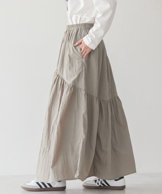 AMERICAN HOLIC ティアードギャザースカート Gray