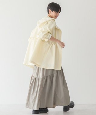 AMERICAN HOLIC ティアードギャザースカート Gray