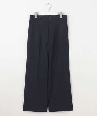 自由区 S 【WEB限定カラーあり・撥水加工・洗える】TRギャバストレート パンツ ネイビー