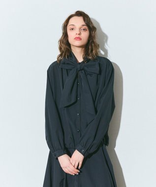 GRACE CONTINENTAL ボウタイシャツブルゾン ブラック