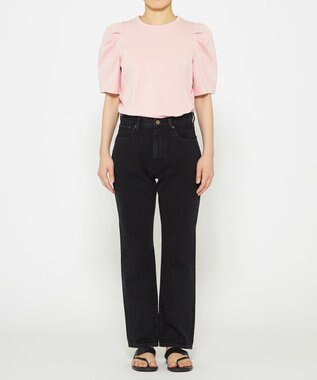 uncrave ダブルフェイスジャージー ボリュームスリーブカットソー ピンク