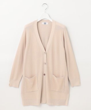 J.PRESS LADIES 【洗える】 コットンモダール カーディガン ベージュ系