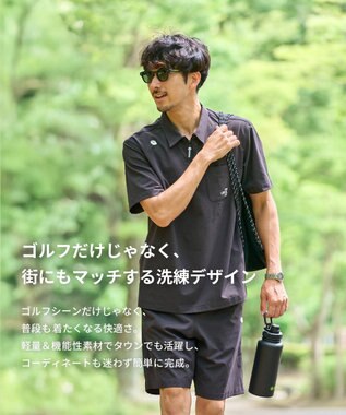 PW CIRCULUS 2PSET【MEN】クイックドライ アクティブセットアップ ゴルフ ブラック系