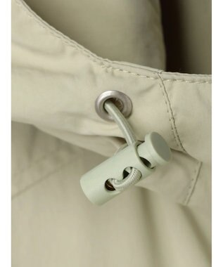 earth music&ecology テックフードロングコート Light Khaki
